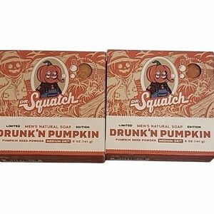 Dr. Squatch Drunk'n Pumpkin Men's Soap- 2 Pack - New